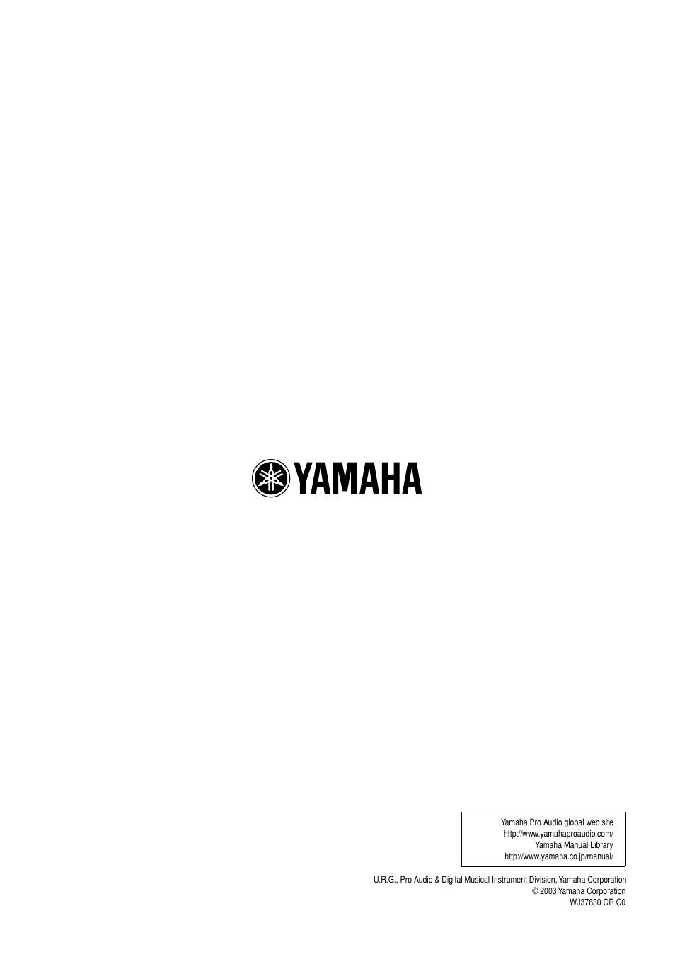Yamaha SW115V User Manual | Page 13 / 13