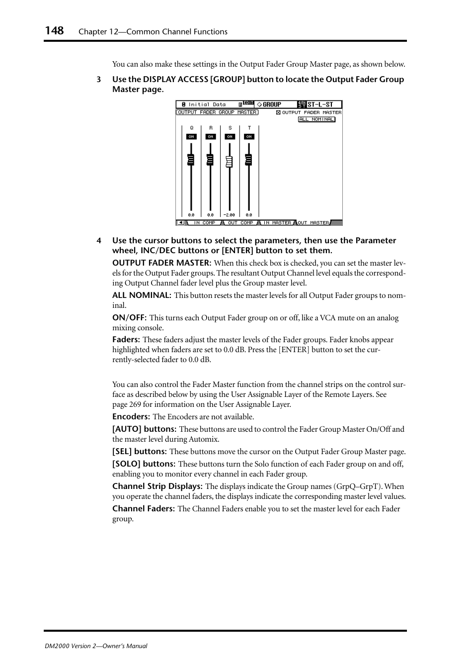 Yamaha DM2000 User Manual | Page 148 / 402