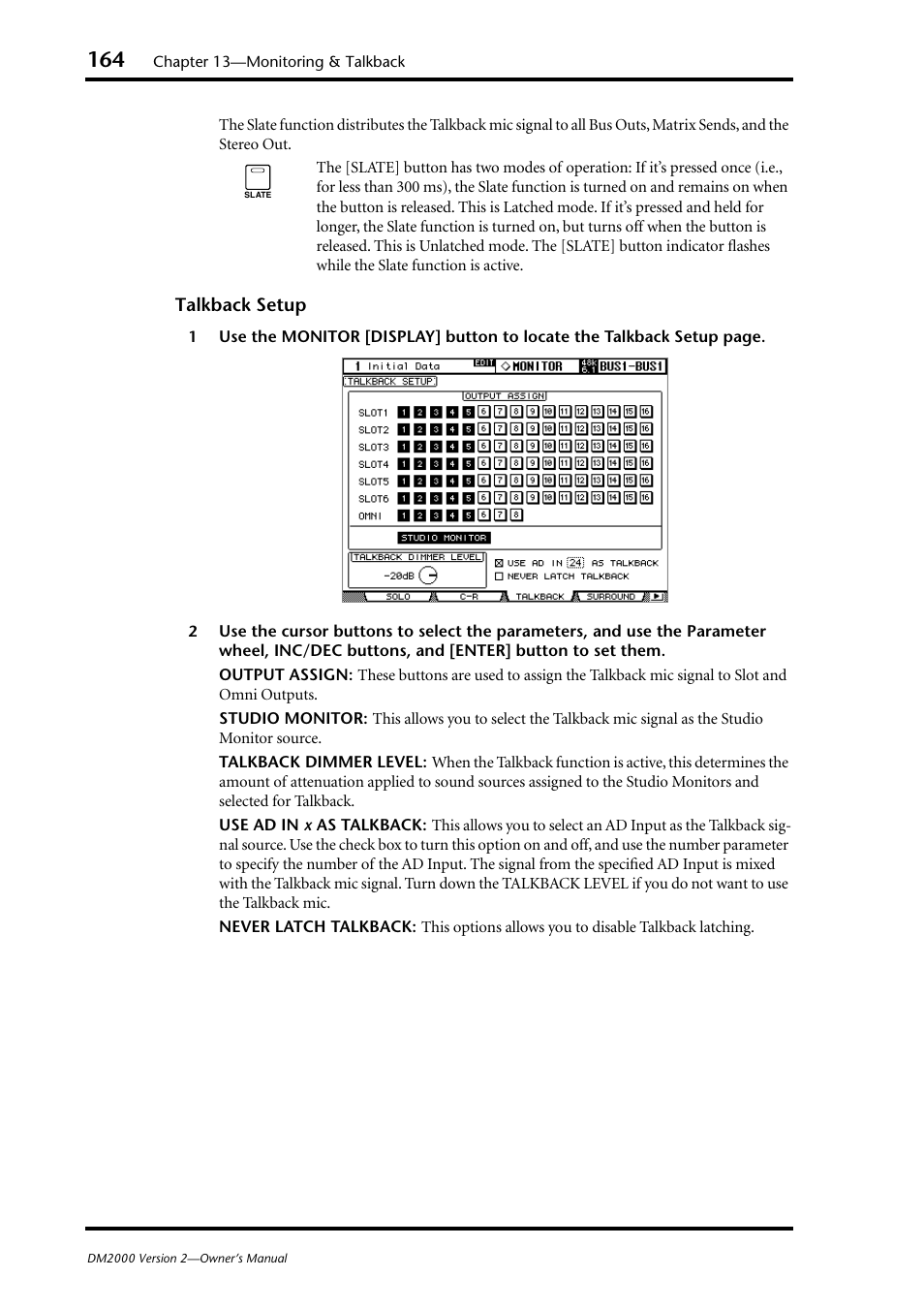 Yamaha DM2000 User Manual | Page 164 / 402