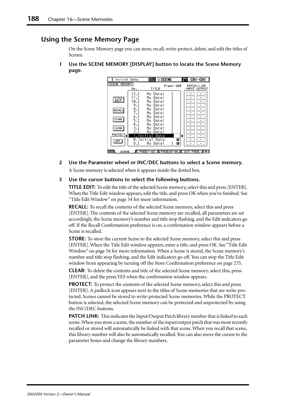 Yamaha DM2000 User Manual | Page 188 / 402