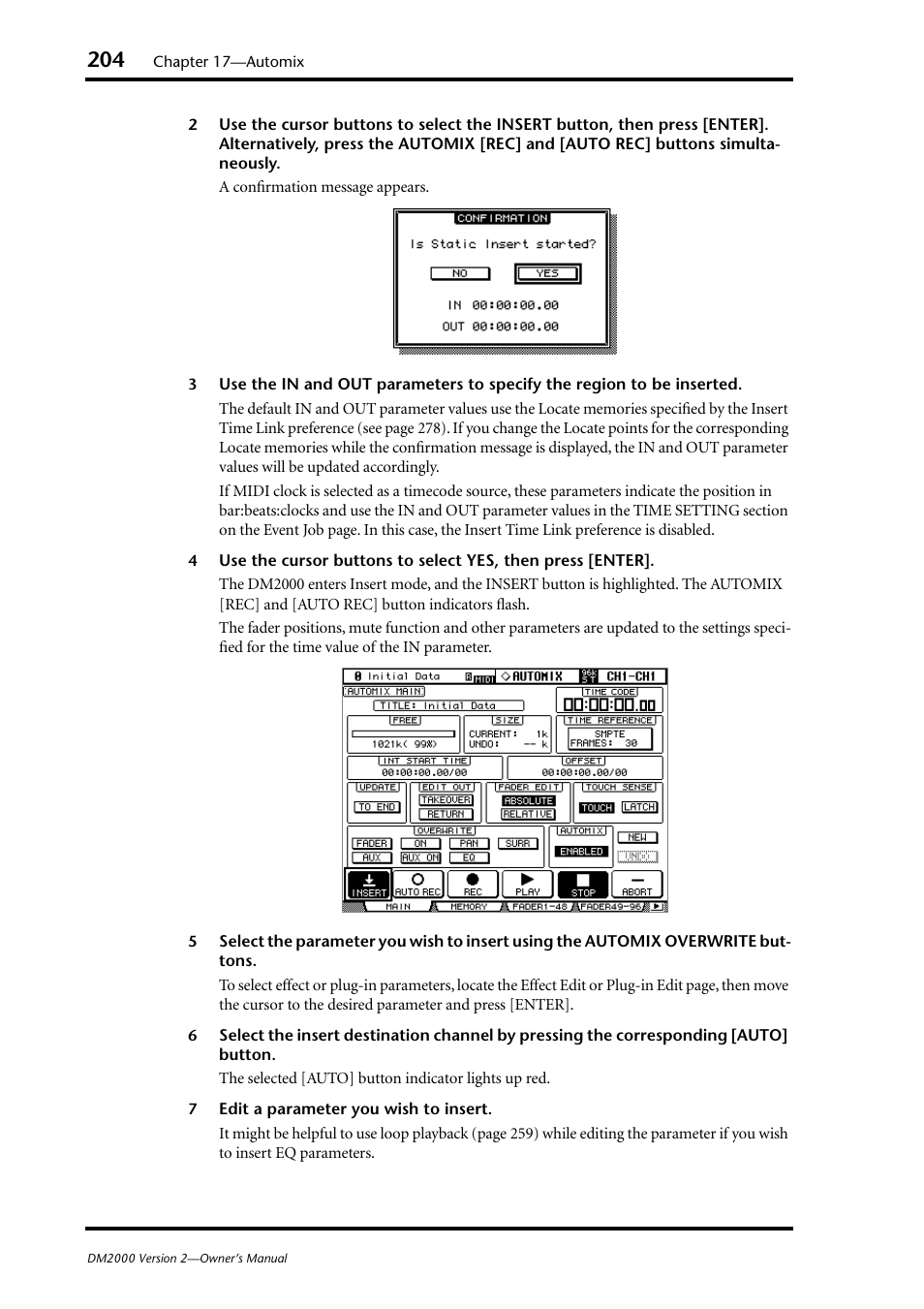 Yamaha DM2000 User Manual | Page 204 / 402