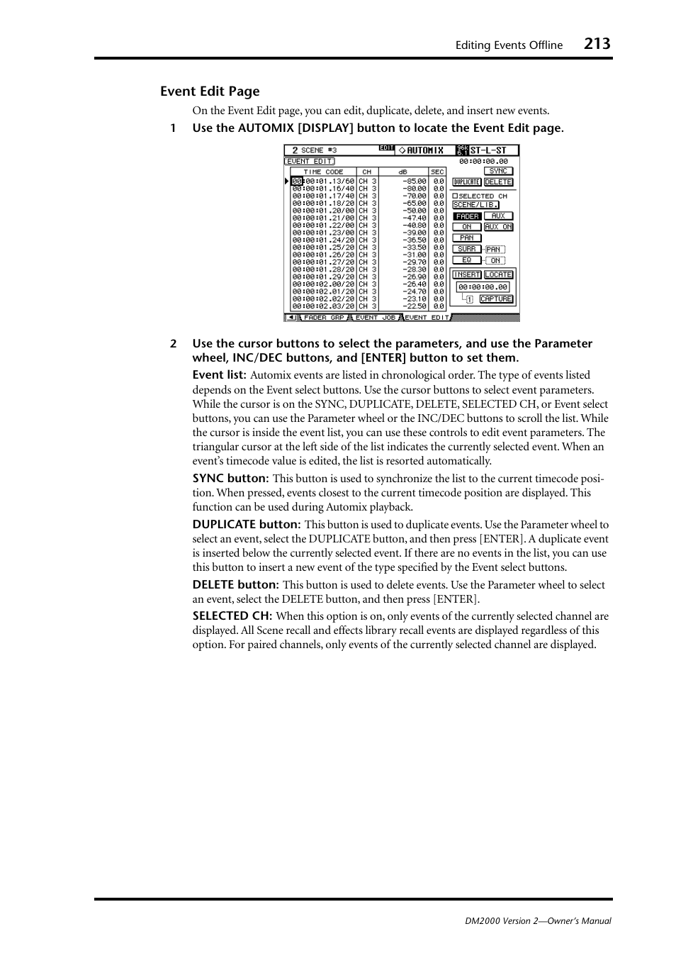 Yamaha DM2000 User Manual | Page 213 / 402