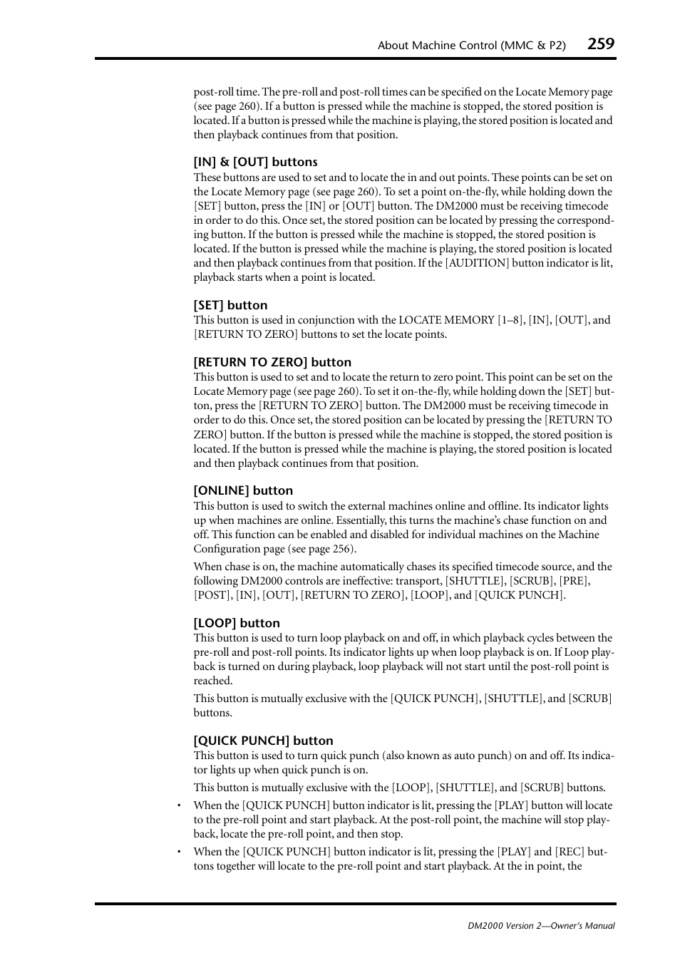 Yamaha DM2000 User Manual | Page 259 / 402