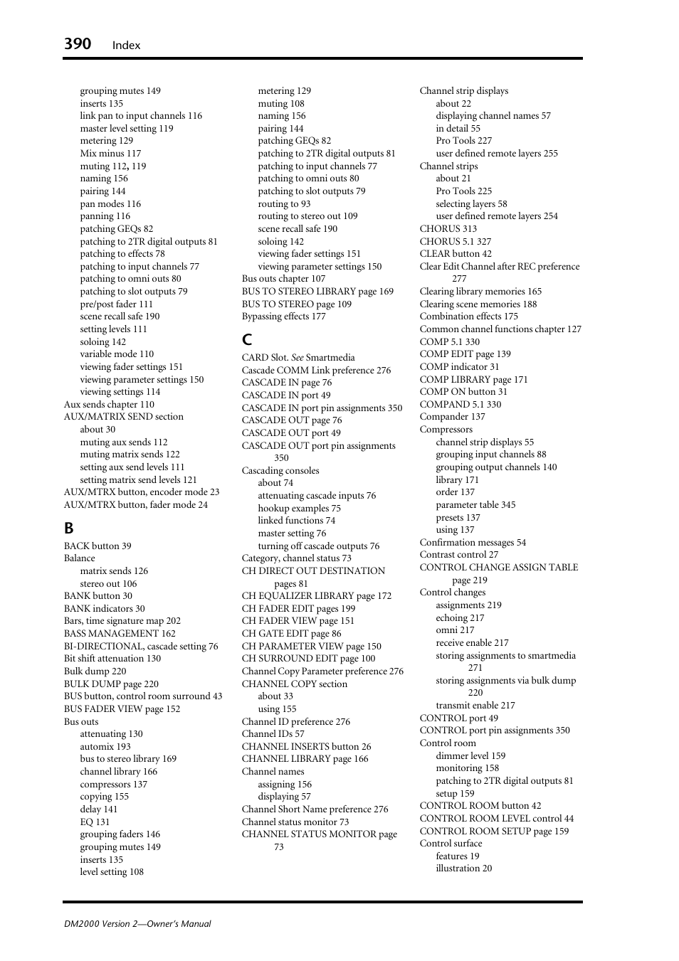 Yamaha DM2000 User Manual | Page 390 / 402