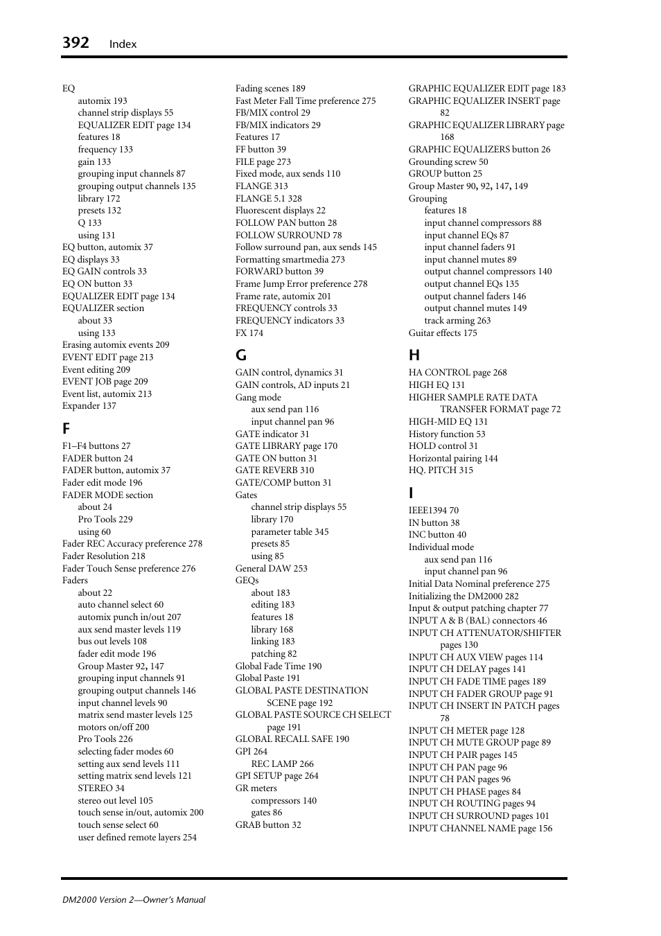 Yamaha DM2000 User Manual | Page 392 / 402