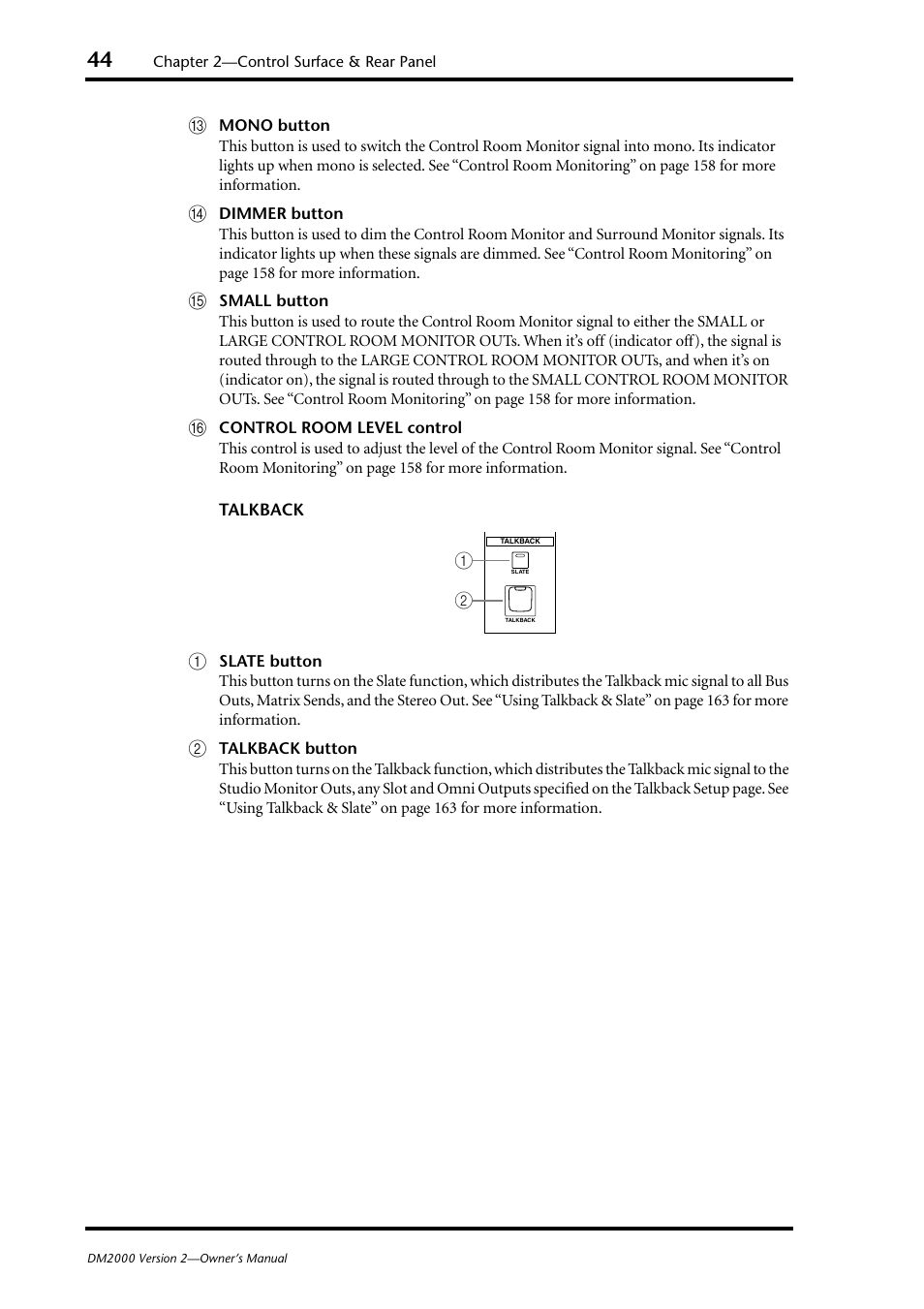 Yamaha DM2000 User Manual | Page 44 / 402