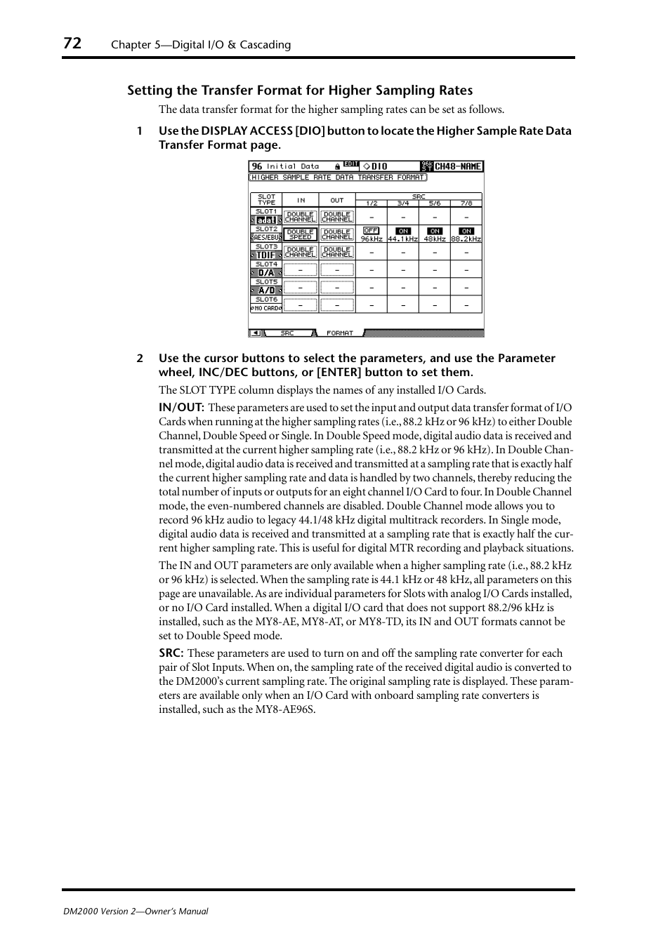 Yamaha DM2000 User Manual | Page 72 / 402