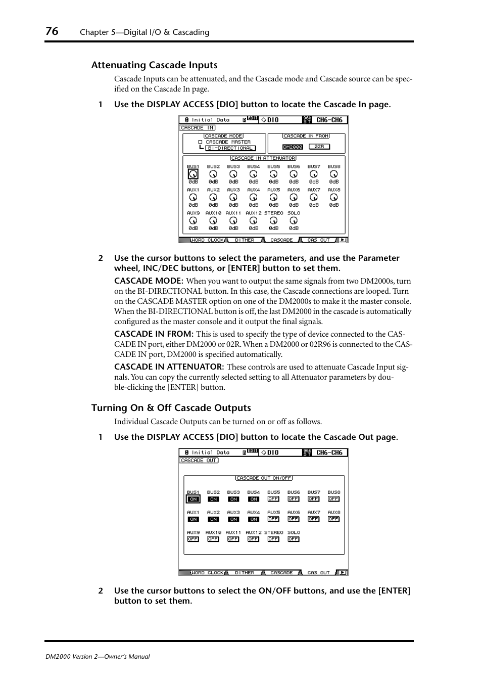 Yamaha DM2000 User Manual | Page 76 / 402