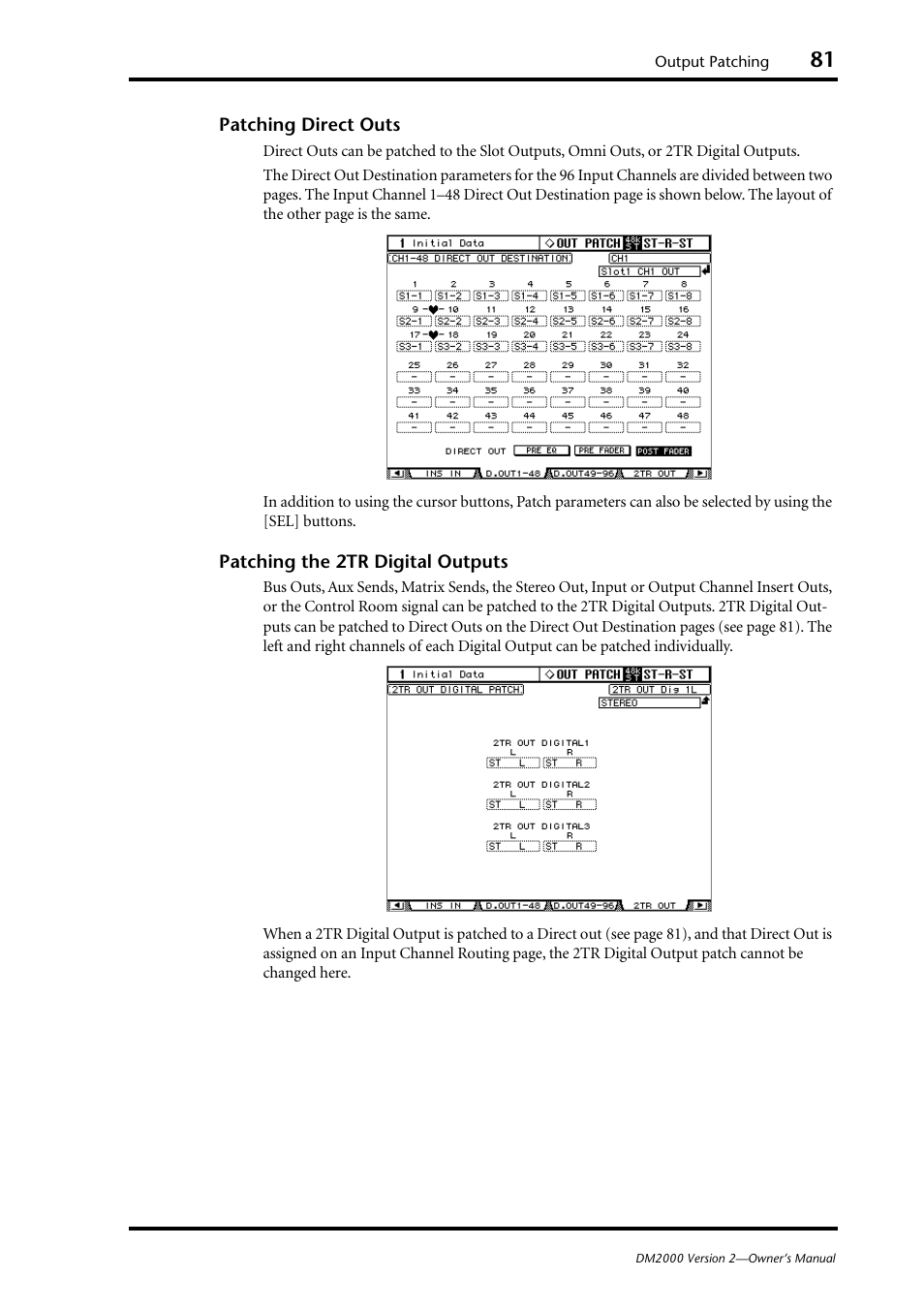 Yamaha DM2000 User Manual | Page 81 / 402