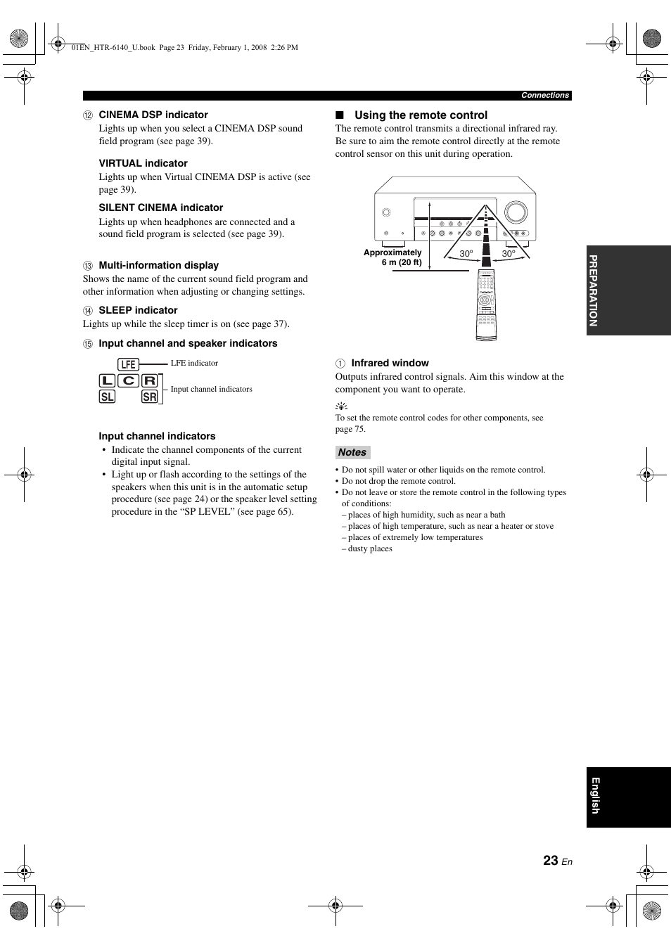 Yamaha HTR-6140 User Manual | Page 27 / 106