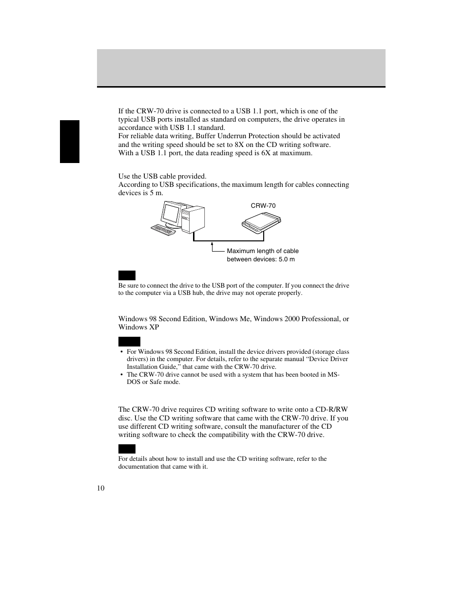 Yamaha CD Recordable/Rewritable Drive CRW-70 User Manual | Page 19 / 61