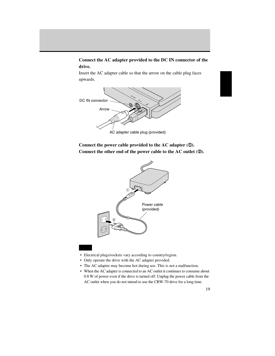 Ided, P. 19) | Yamaha CD Recordable/Rewritable Drive CRW-70 User Manual | Page 28 / 61