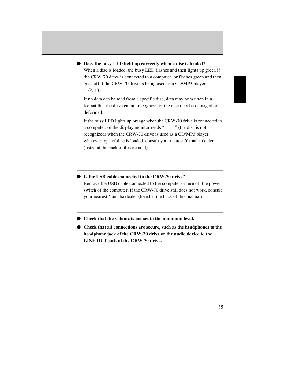 Yamaha CD Recordable/Rewritable Drive CRW-70 User Manual | Page 44 / 61