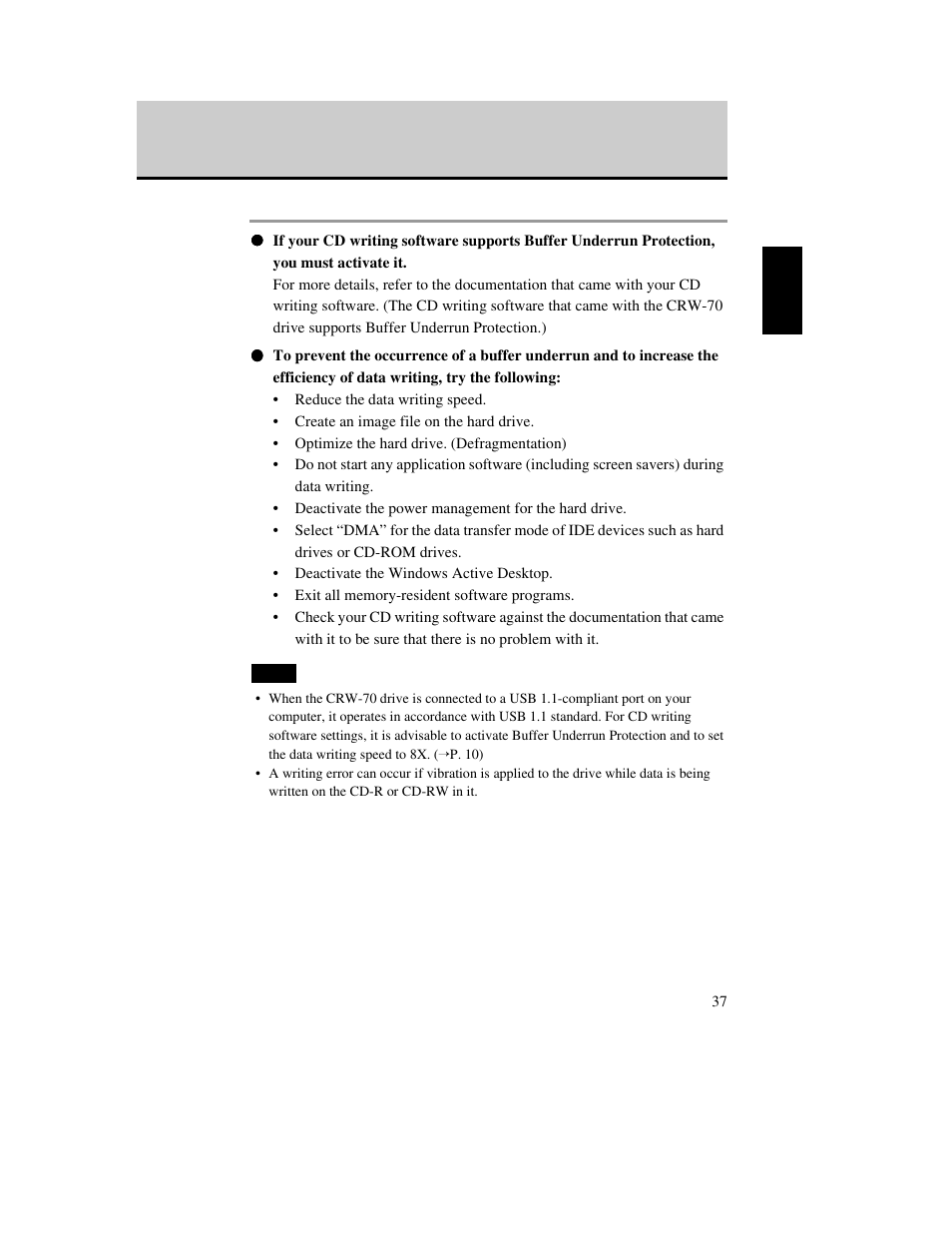 Yamaha CD Recordable/Rewritable Drive CRW-70 User Manual | Page 46 / 61
