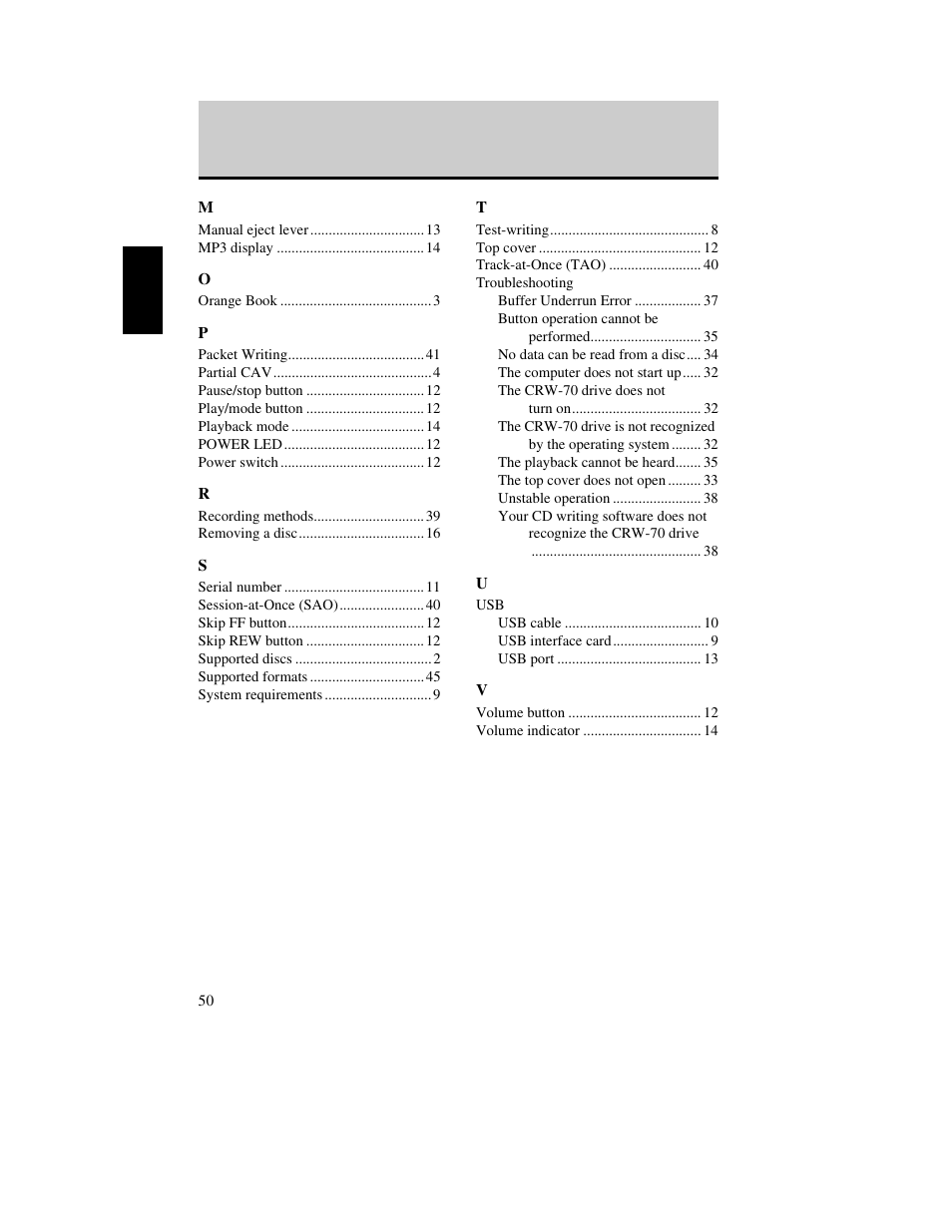Yamaha CD Recordable/Rewritable Drive CRW-70 User Manual | Page 59 / 61