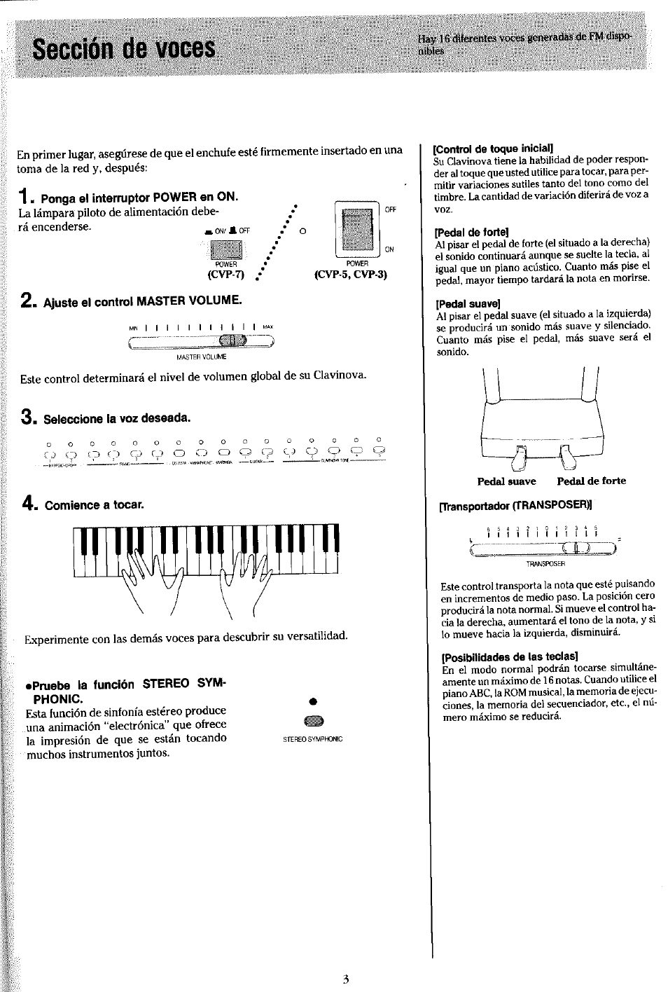 Sección de voces | Yamaha Clavinova CVP-7 User Manual | Page 7 / 22