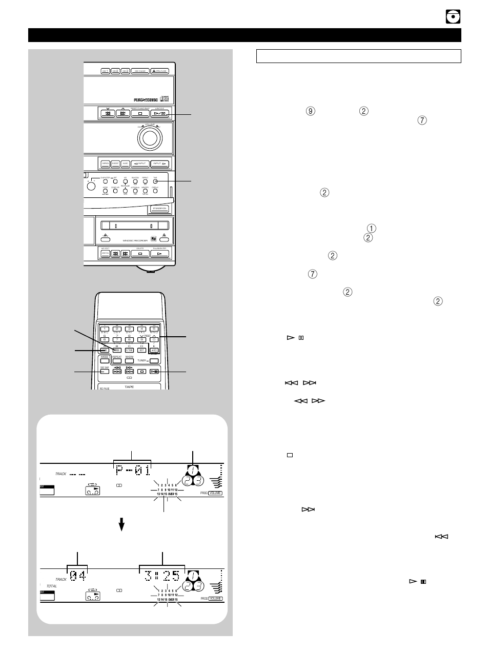 Program play, 11 compact disc player operation, Time | Display information during programming, And “p-01, Will begin flashing, And the total play time of the programmed tracks, Repeat steps 2 and 3 to program other tracks, Press, There are several methods as described below | Yamaha GX-900 User Manual | Page 19 / 56