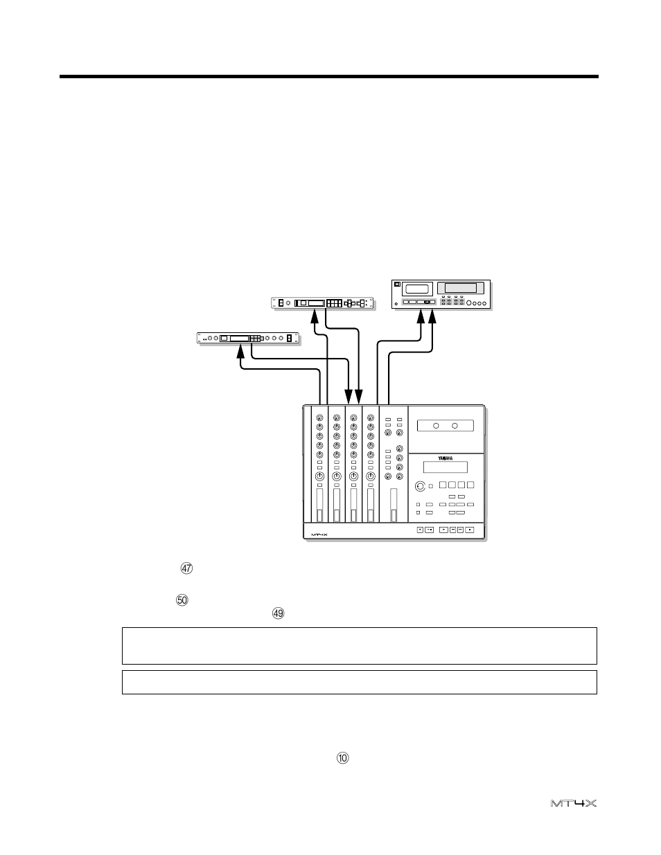 Mixdown, Recording functions 32 user’s guide, Connections and setup | Yamaha MT4X User Manual | Page 34 / 56