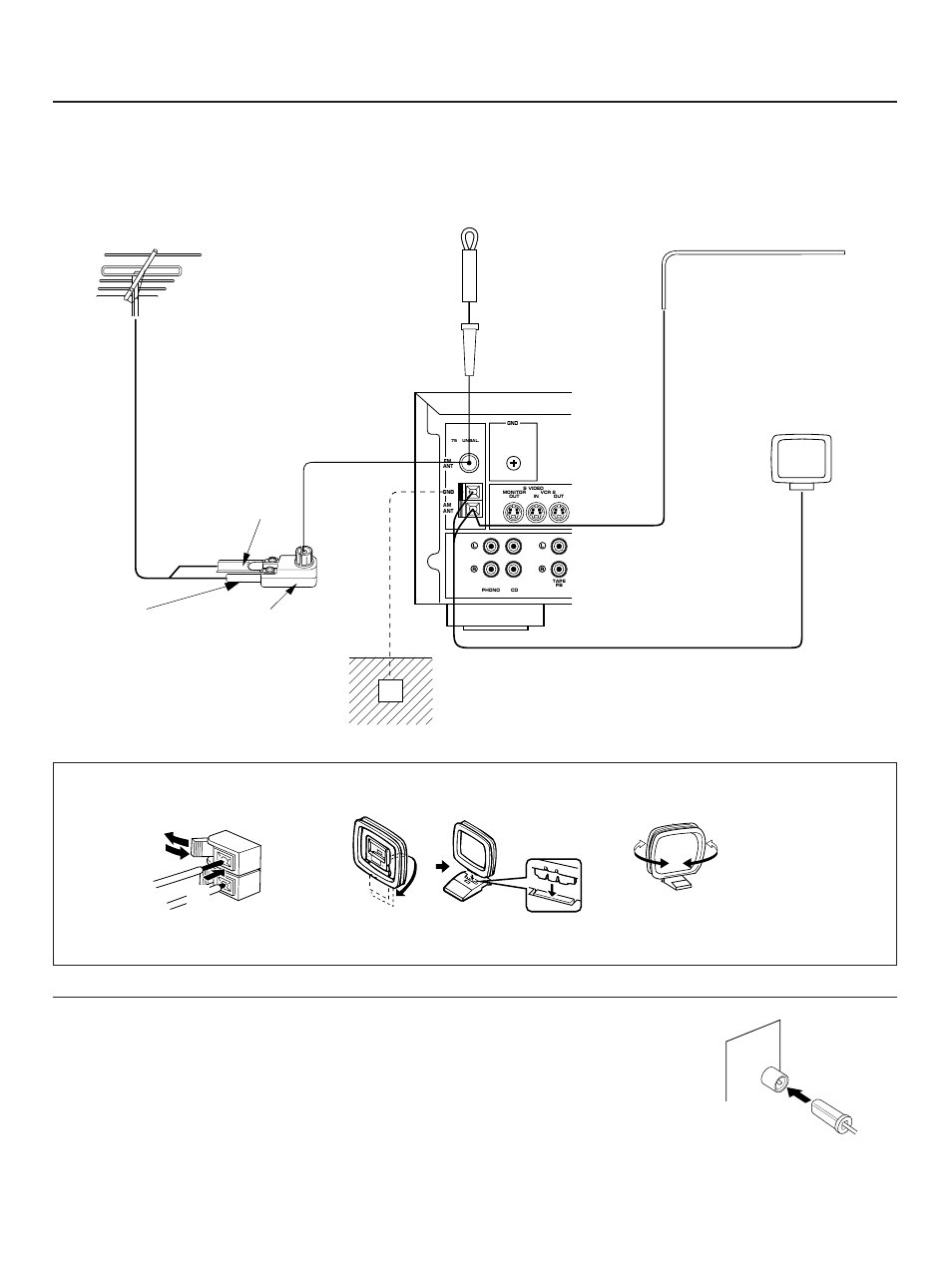 12 antenna connections | Yamaha RX-V590RDS User Manual | Page 12 / 36