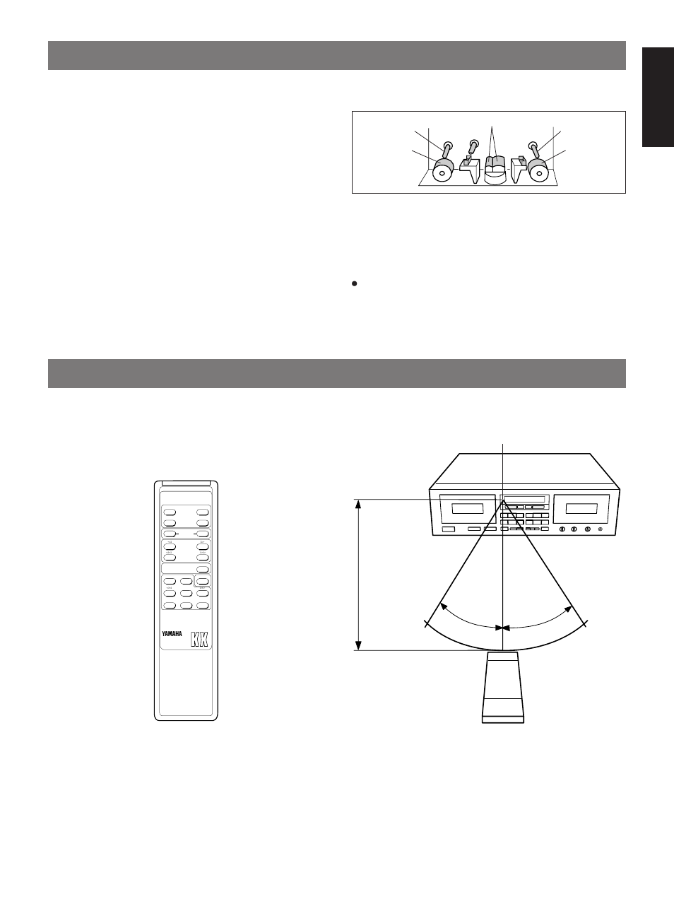 Maintenance, Optional remote control transmitter, Example: kx-w592 deck b | Yamaha KX-W592 User Manual | Page 17 / 20
