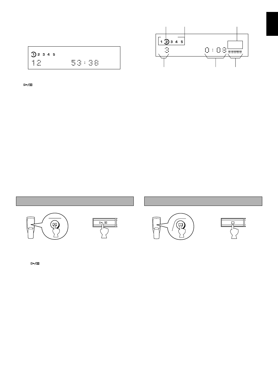 9to stop play temporarily, English | Yamaha CDC-775 User Manual | Page 9 / 28