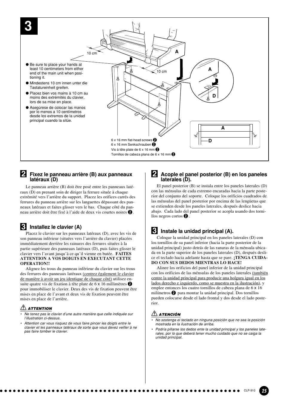 Yamaha CLP-910 User Manual | Page 25 / 32