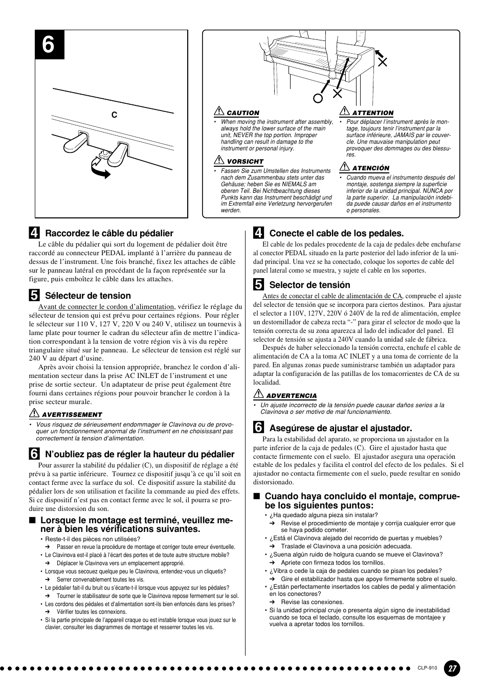 Yamaha CLP-910 User Manual | Page 27 / 32