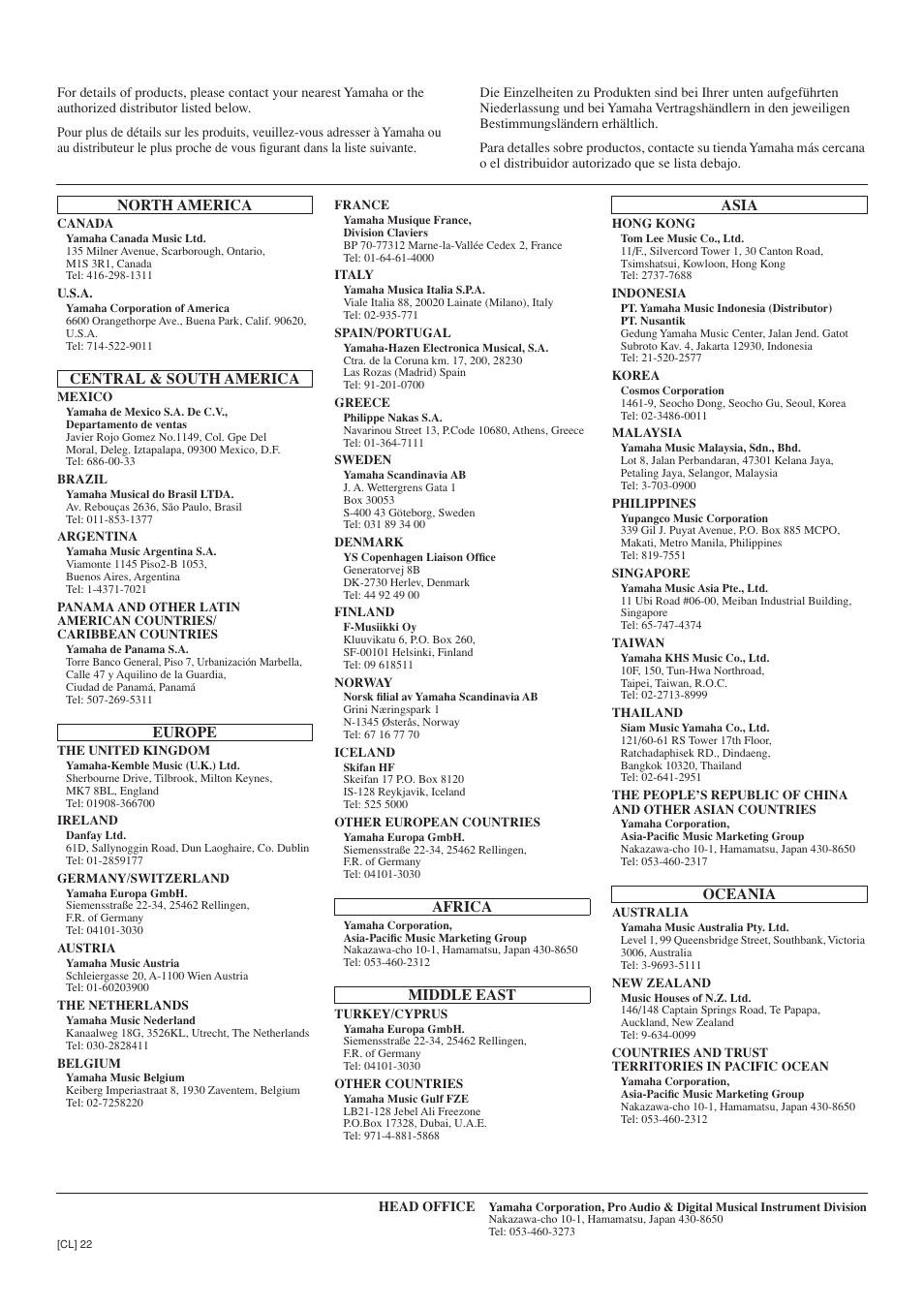 Yamaha CLP-910 User Manual | Page 31 / 32