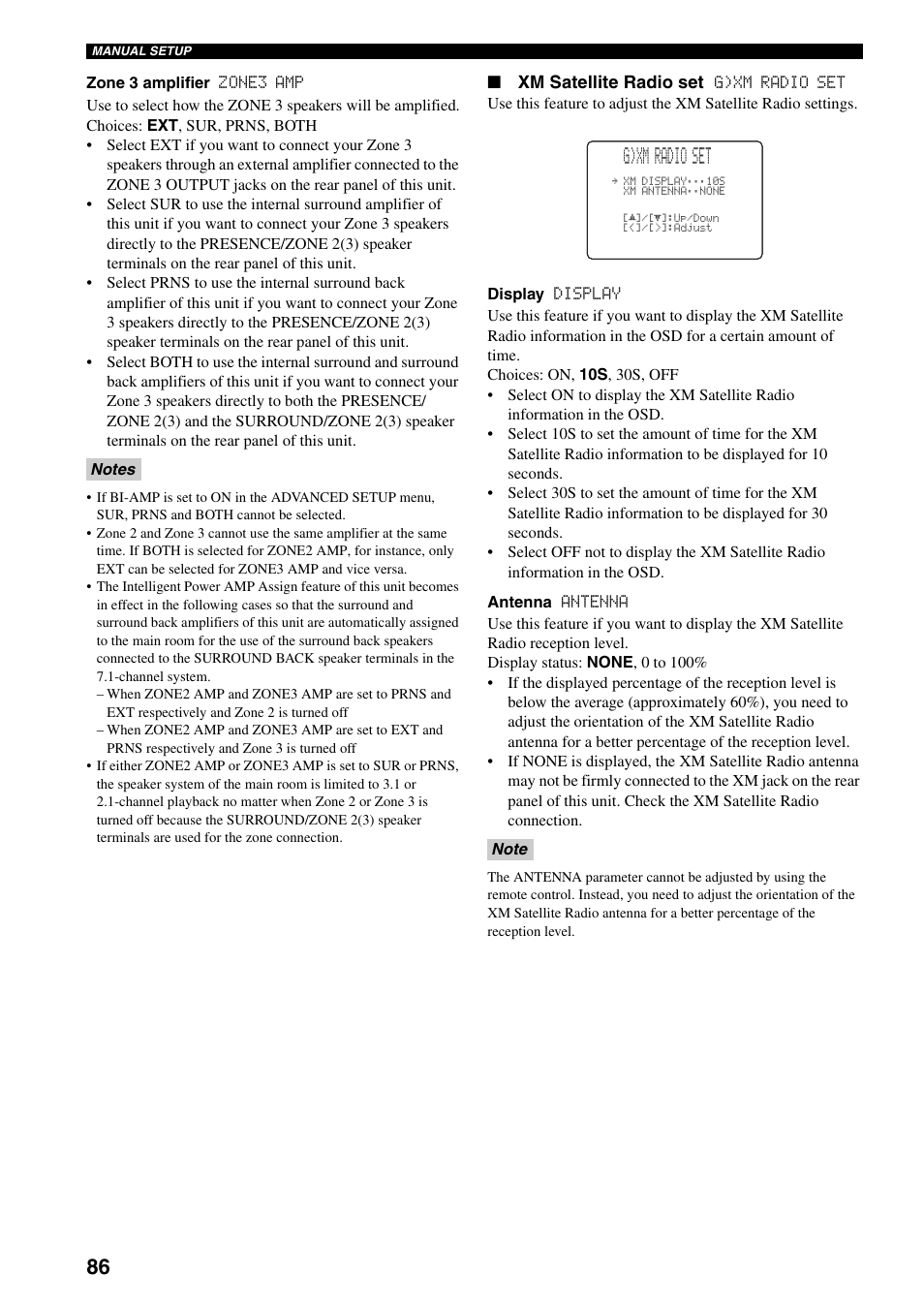 G)xm radio set | Yamaha HTR-5990 User Manual | Page 90 / 128