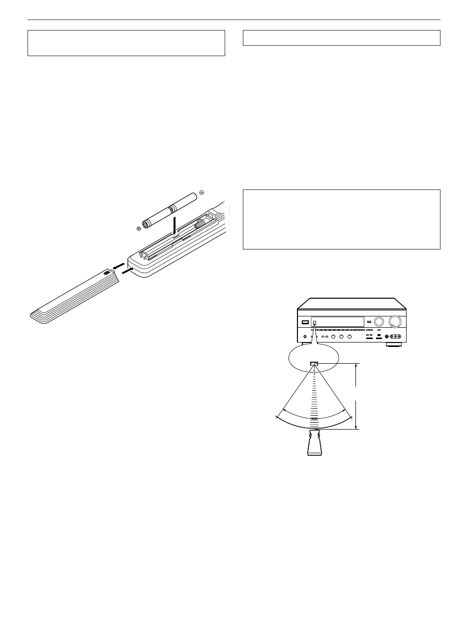 Installing batteries in the remote controller, Notes about the remote controller, 8installing batteries in the remote controller | Yamaha HTR-5170 User Manual | Page 10 / 90