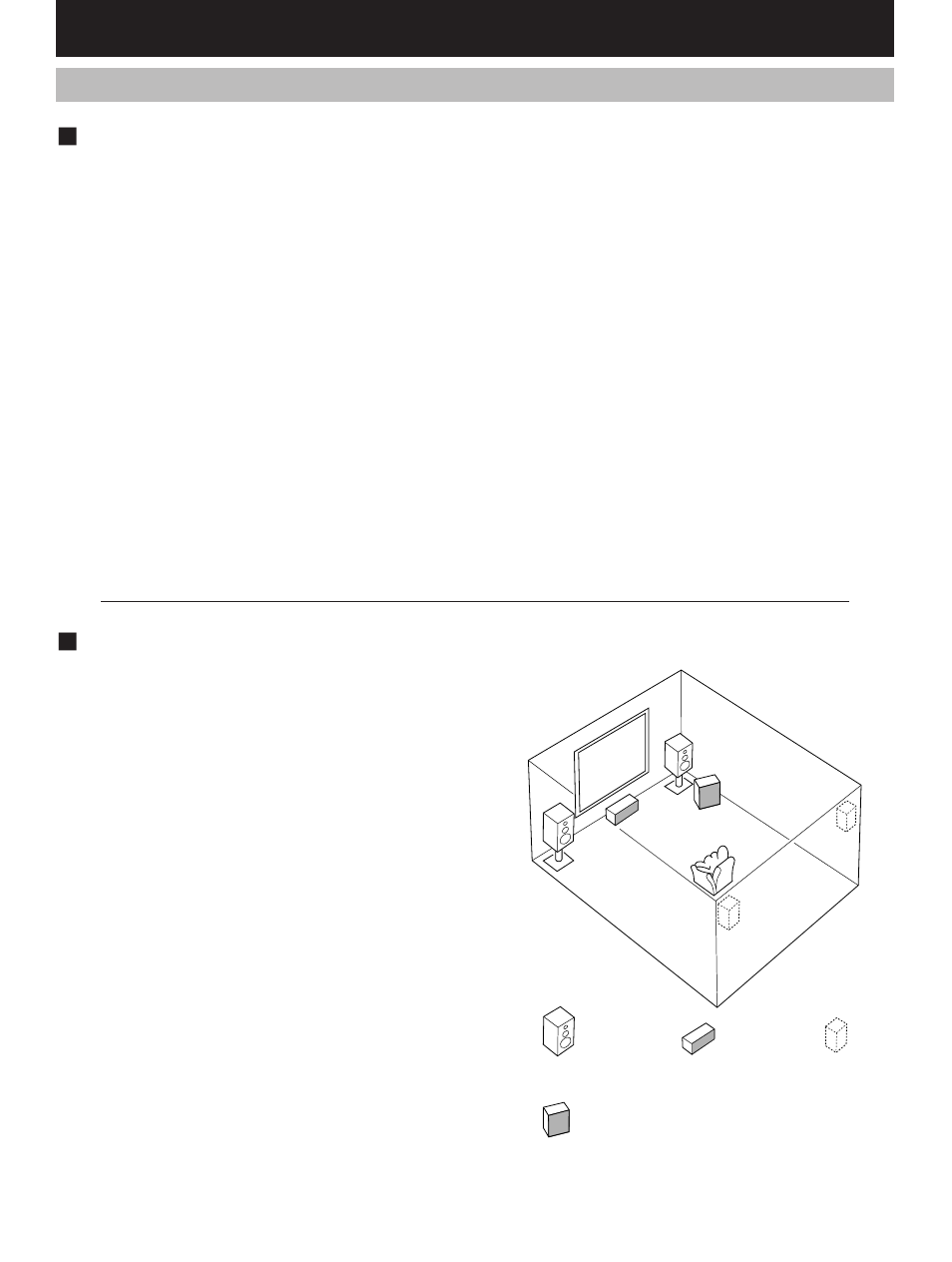 Preparation, Speaker setup, Speakers and speaker placement | Setting up your speaker system | Yamaha HTR-5170 User Manual | Page 14 / 90