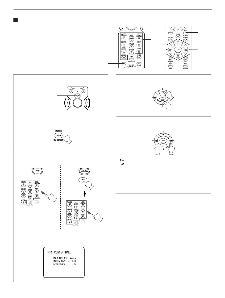 56 Ⅵ selecting and editing program parameters, Select the parameter which you want to edit, Advanced features | Index | Yamaha HTR-5170 User Manual | Page 58 / 90