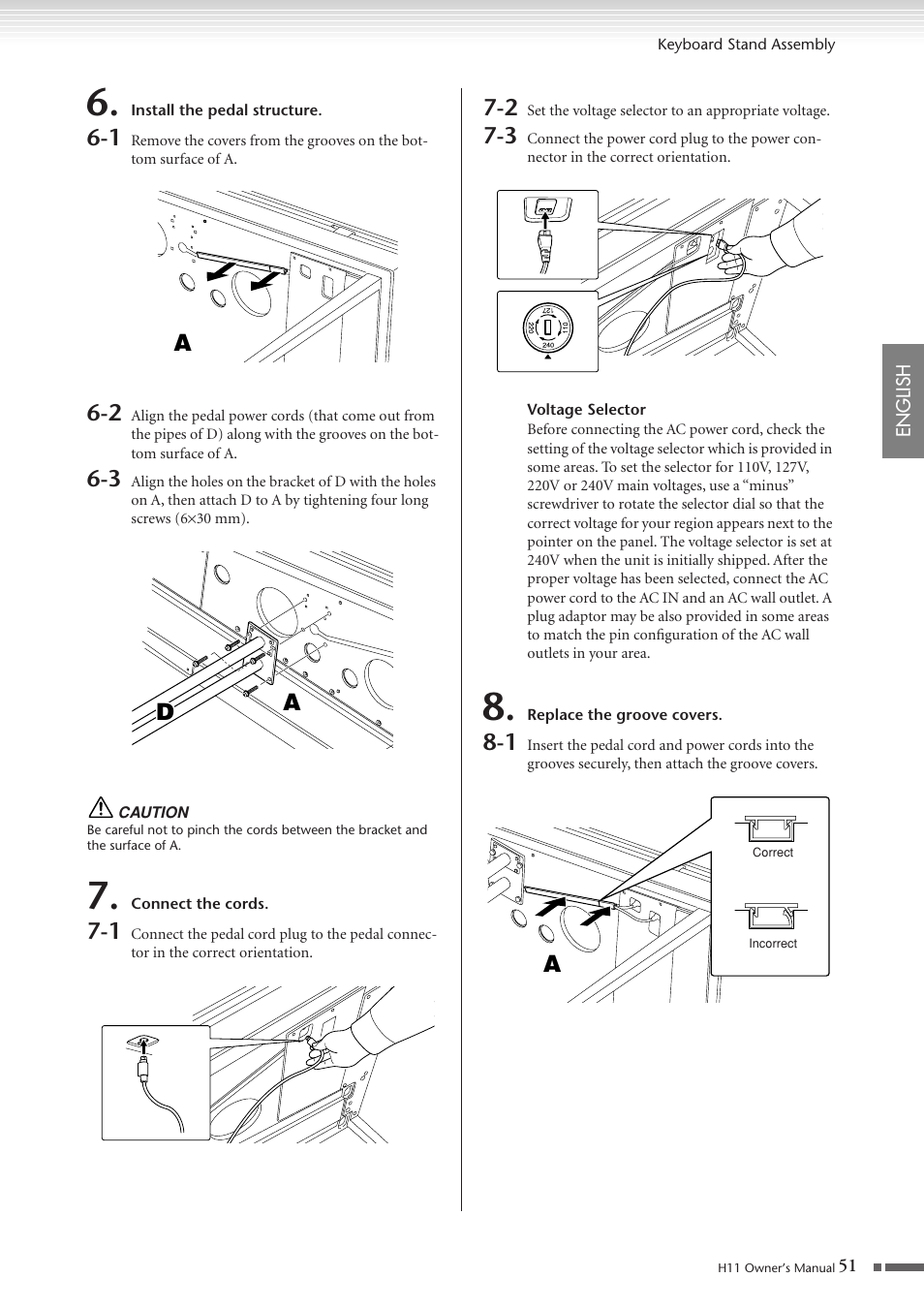 Ad a | Yamaha H11 User Manual | Page 51 / 66