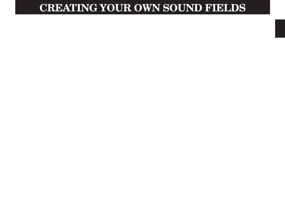 Creating your own sound fields, 1. selecting and editing program parameters | Yamaha DSP-A970 User Manual | Page 41 / 48