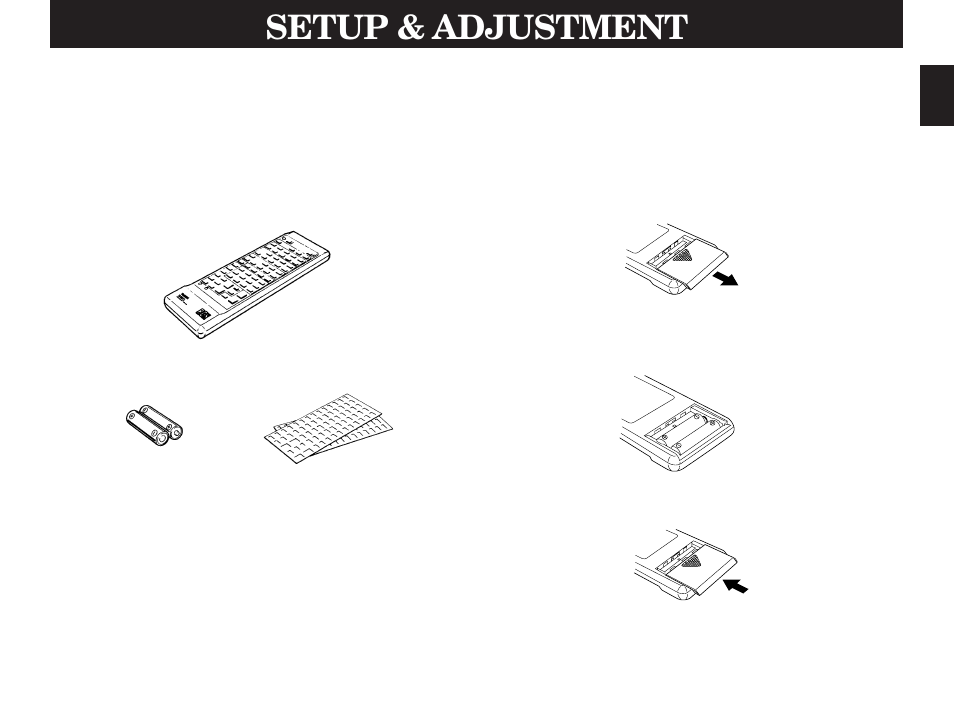 Setup & adjustment, 1. getting started | Yamaha DSP-A970 User Manual | Page 5 / 48