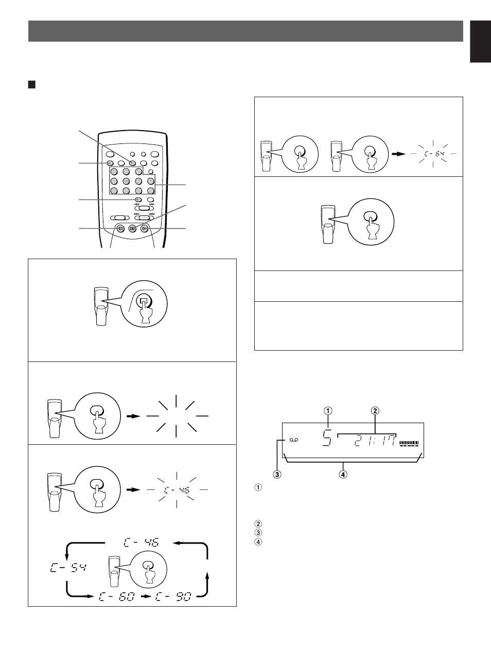Track programming for recording to tape, Lautomatic tape-programming, English | Yamaha CDX-393 User Manual | Page 15 / 23