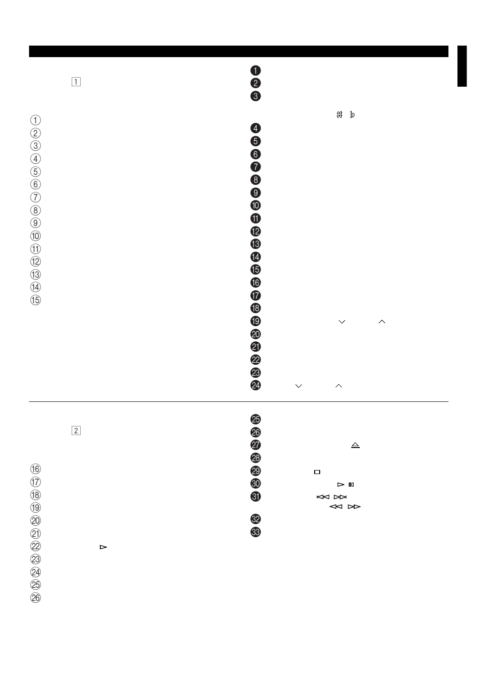 Names of controls and indicators | Yamaha EM-203VCD User Manual | Page 13 / 58