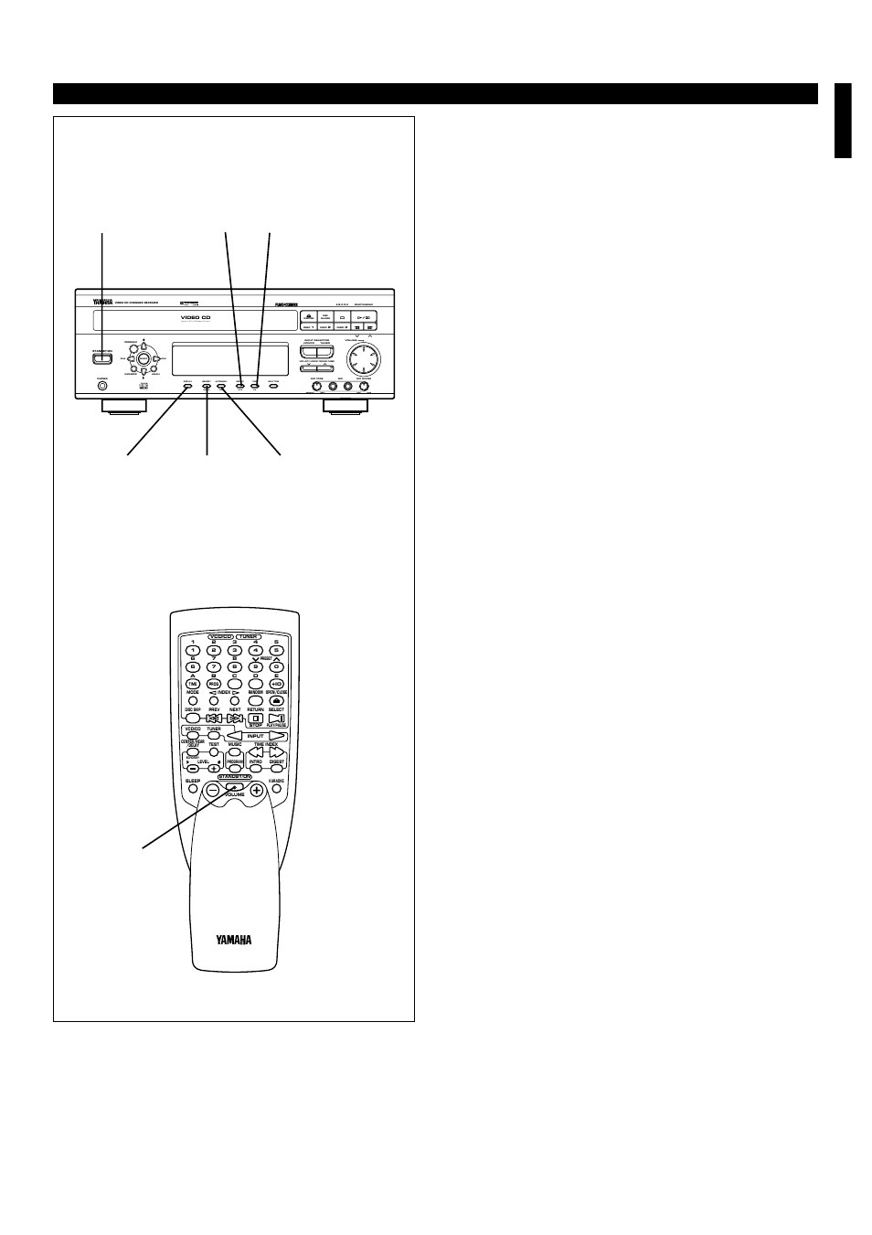 E-45 english, How to use the built-in timer, Display standby/on standby/on timer hour min | Time adj, Version 2.0 / playback control, Soft normal max min, Echo | Yamaha EM-203VCD User Manual | Page 53 / 58