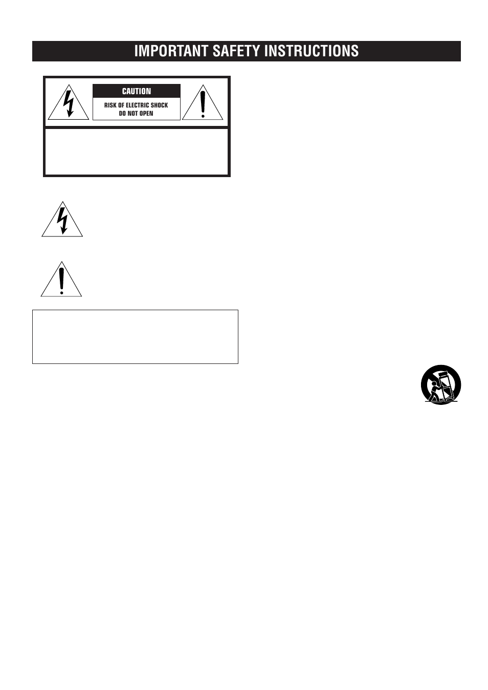 Important safety instructions | Yamaha NX-SW10 User Manual | Page 2 / 15