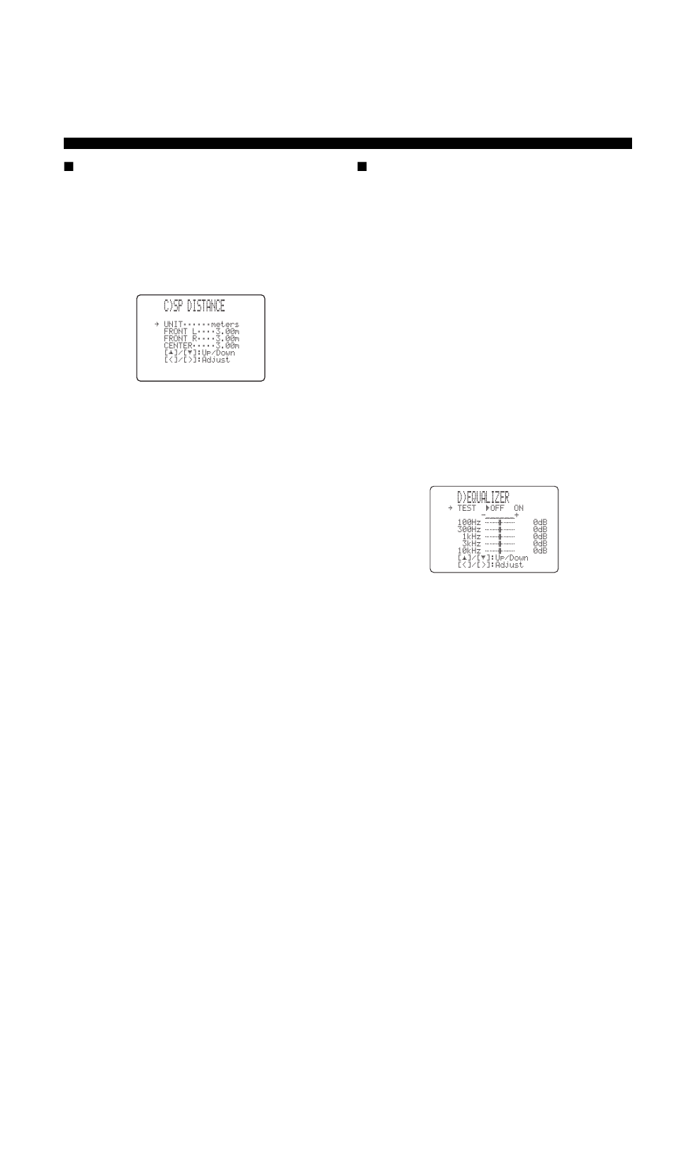 C)sp distance, D)equalizer | Yamaha RX-V757 User Manual | Page 62 / 97