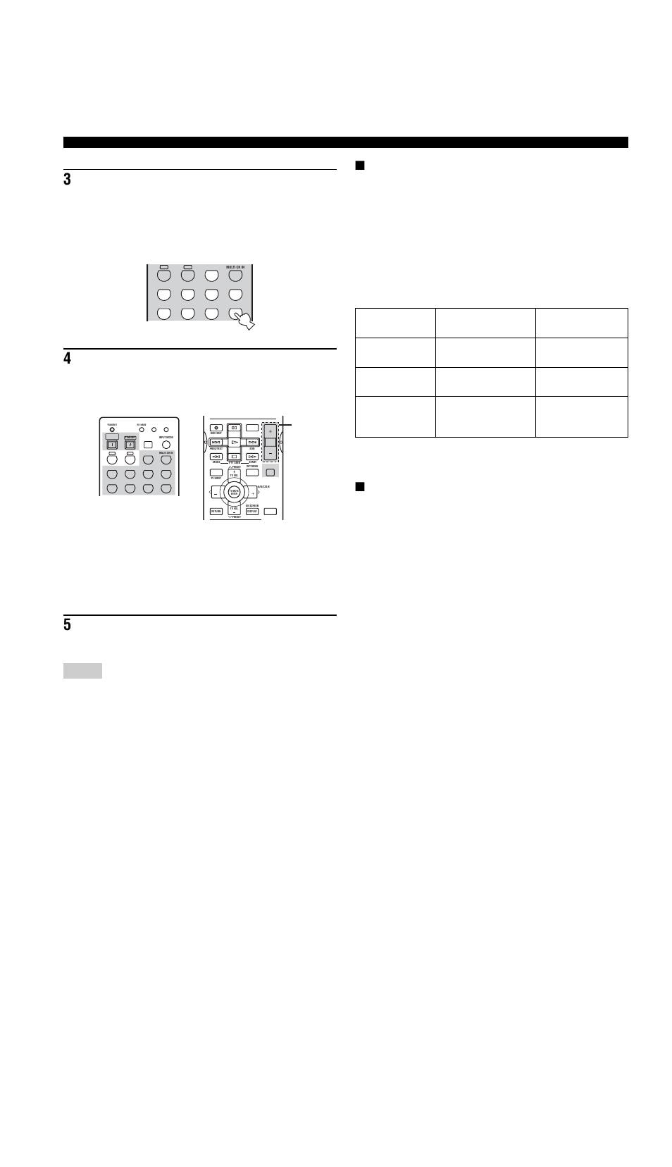 Transmit re-name, System, Clear learn | Tv mute enter, Turning this unit to either on or standby, Special considerations for dts software | Yamaha RX-V757 User Manual | Page 80 / 97