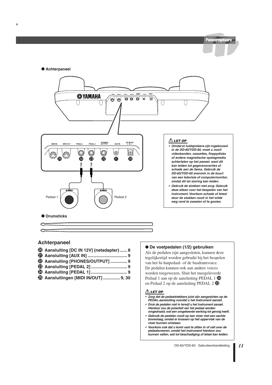Yamaha DD-65 User Manual | Page 11 / 60