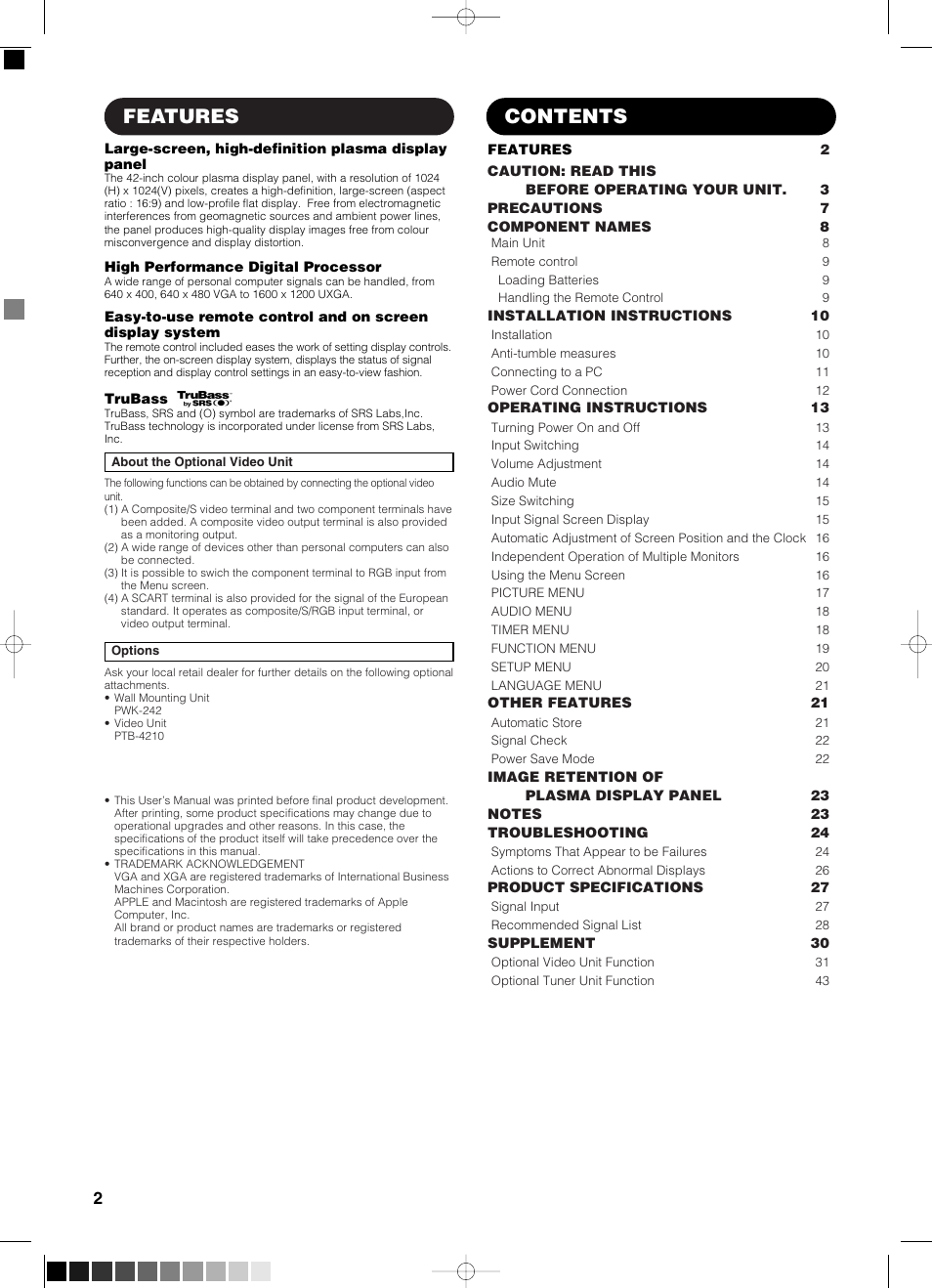 Yamaha PDM-4210E User Manual | Page 3 / 58