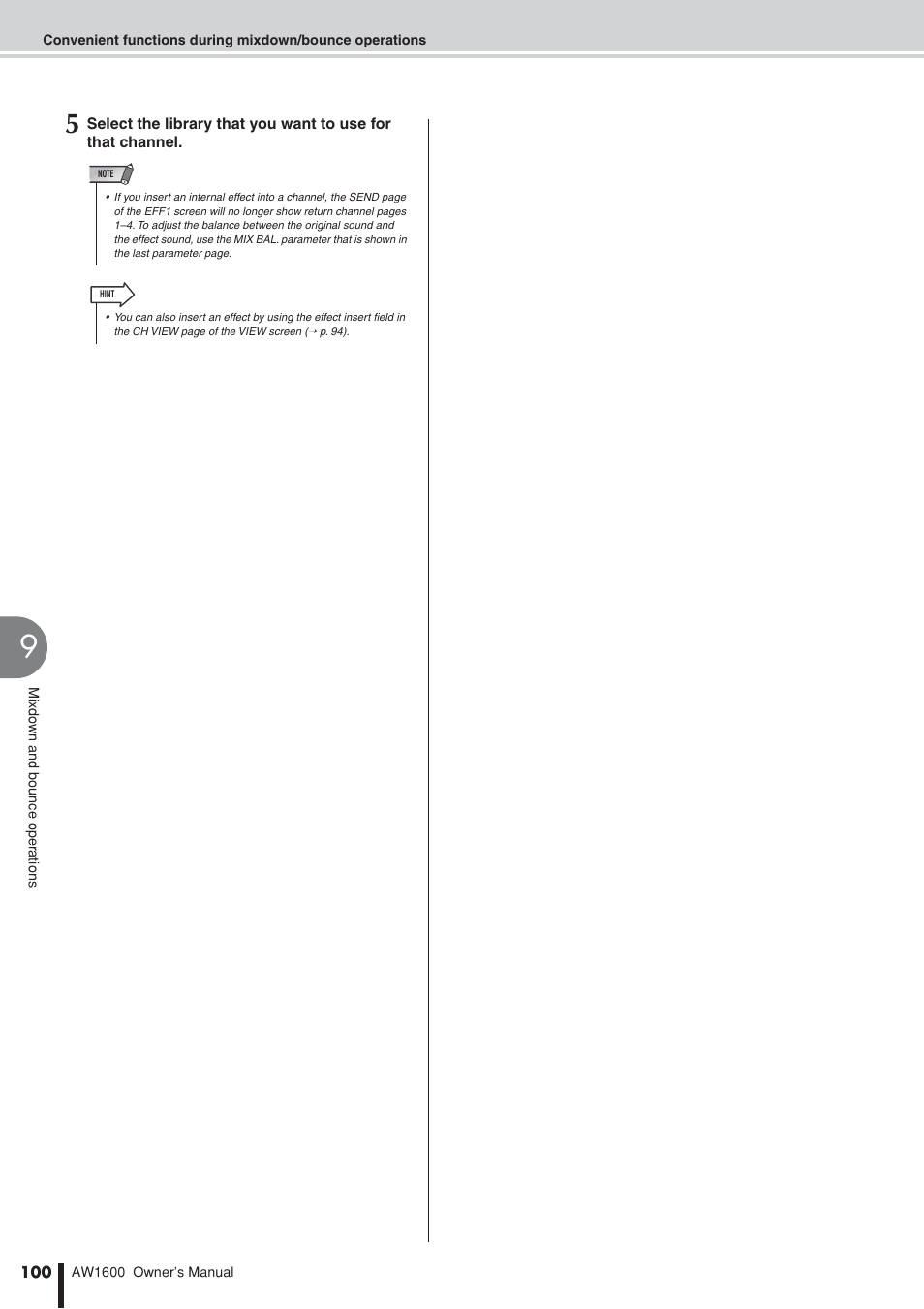 Yamaha AW1600 User Manual | Page 100 / 232
