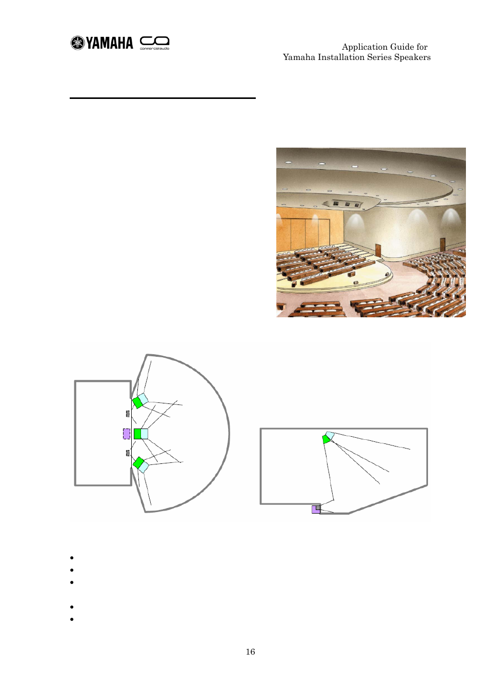 Medium installation: fan shaped #1 | Yamaha IF2112 User Manual | Page 16 / 45