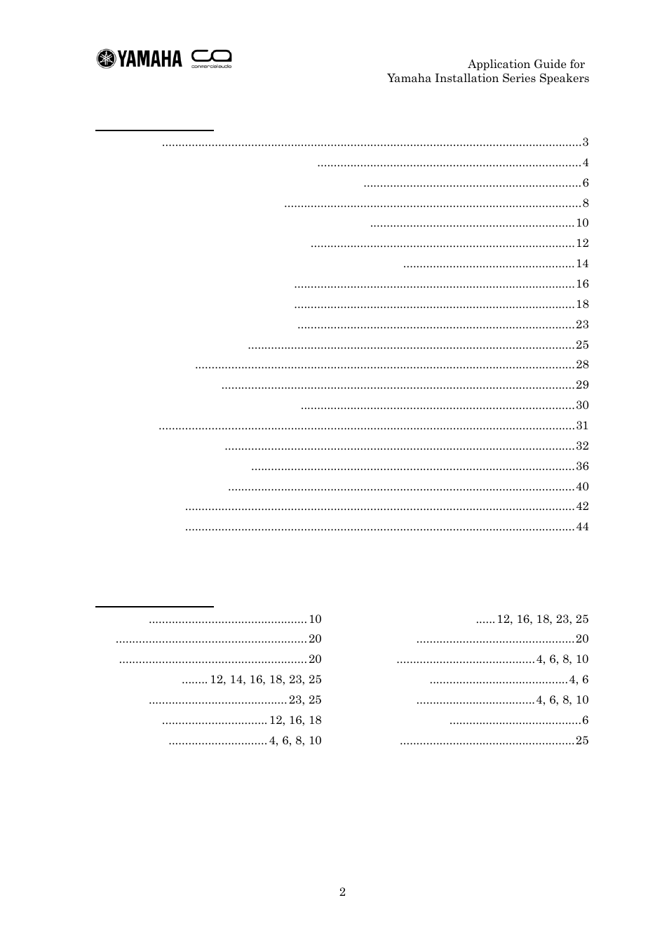 Yamaha IF2112 User Manual | Page 2 / 45