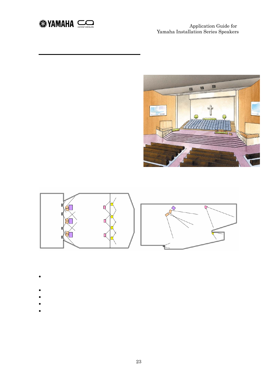 Large installation: house of worship | Yamaha IF2112 User Manual | Page 23 / 45