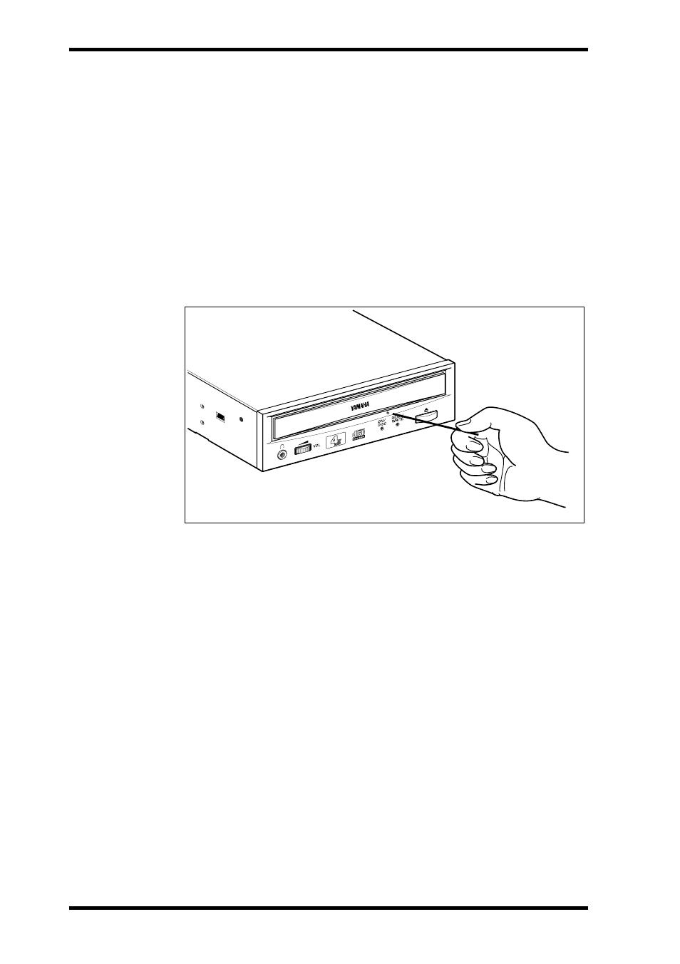 Manual eject (emergency use) | Yamaha CDR400At User Manual | Page 22 / 26