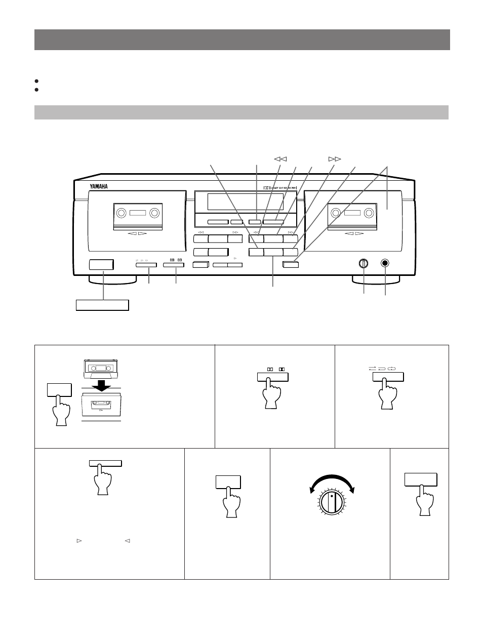 Recording, Basic operation, Basic operation - to record a program source | Yamaha K-902 User Manual | Page 10 / 18