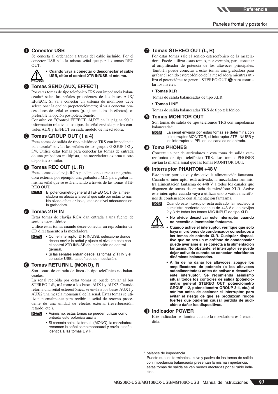 Yamaha MG166C-USB User Manual | Page 21 / 37